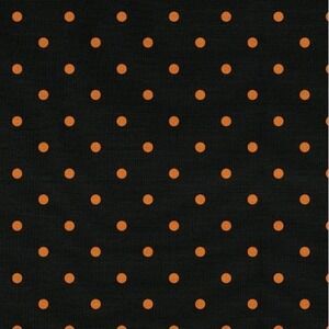 Halloween Polka Dots Black Pattern - David Textiles Cotton Fabric 1 Yd, Pre-Cut